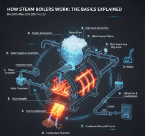 Steam Boiler Working Principle Explained Simply | Indian Boilers.com