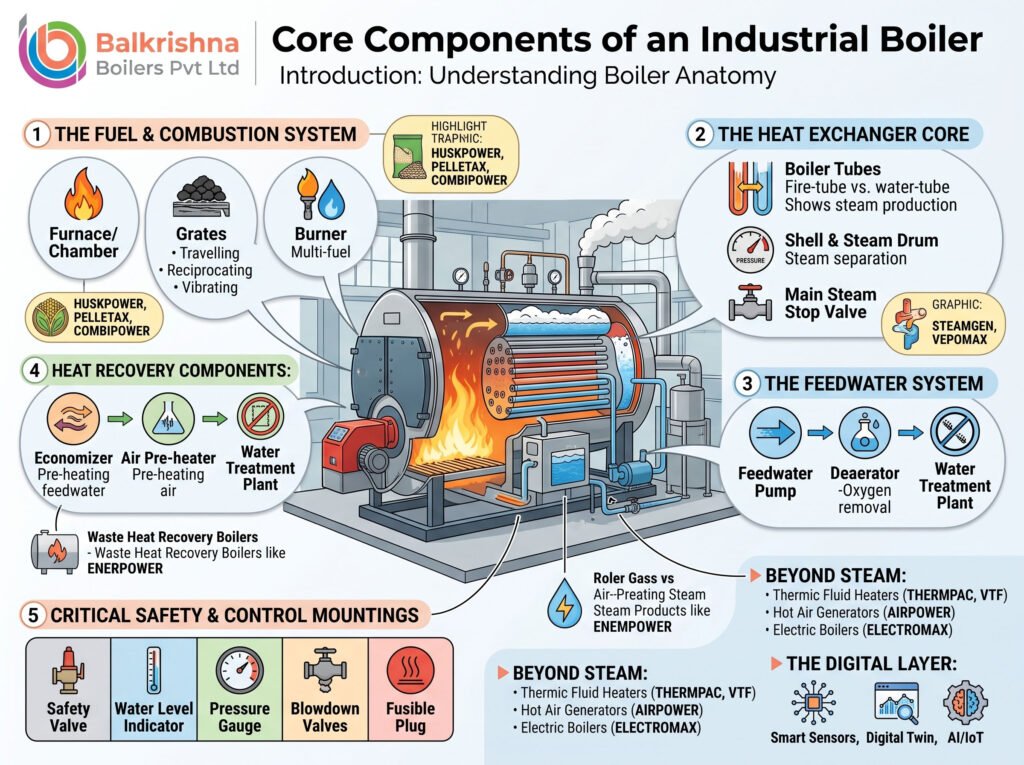 Core Components of an Industrial Boiler
