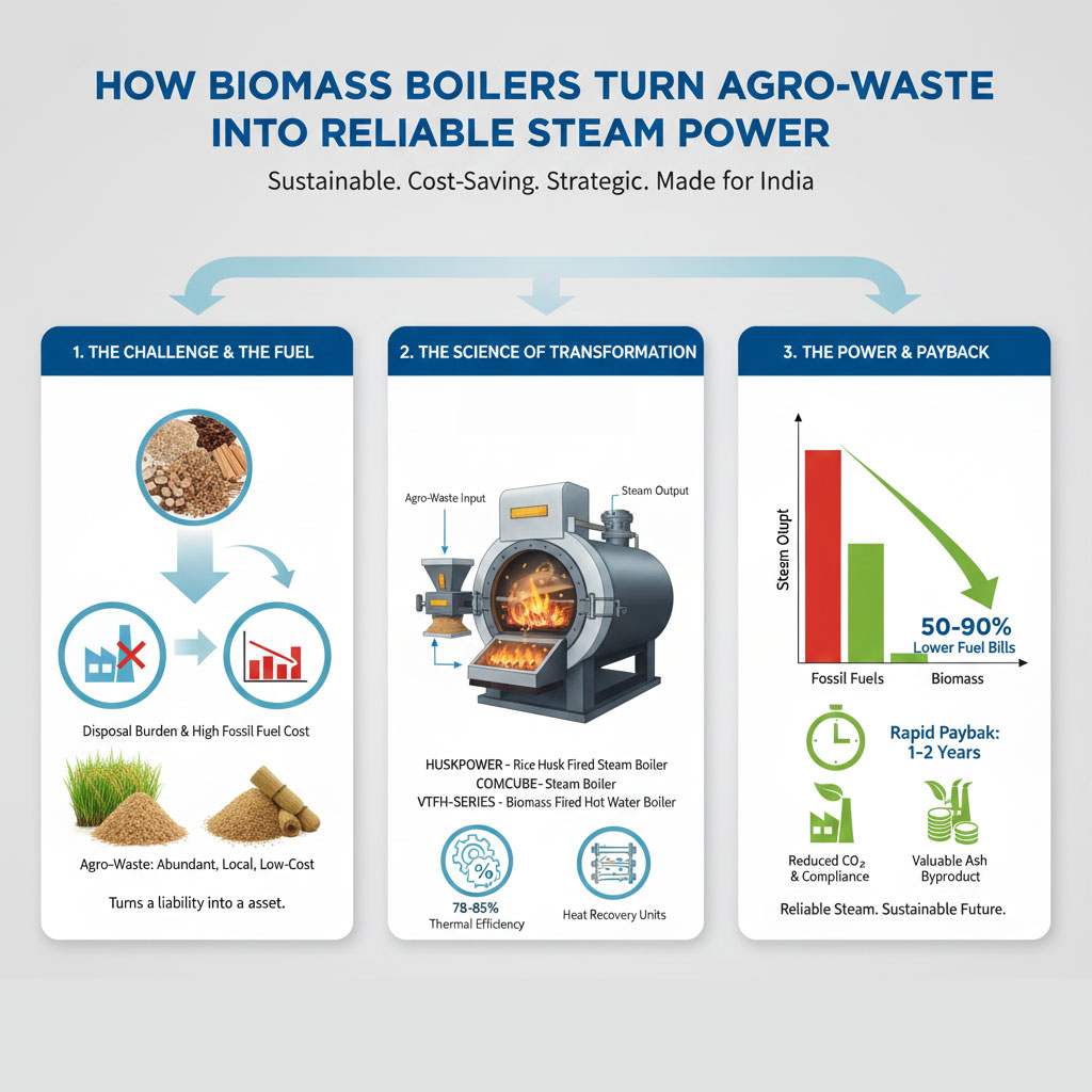 How Biomass Boilers Turn Agro-Waste into Reliable Steam Power