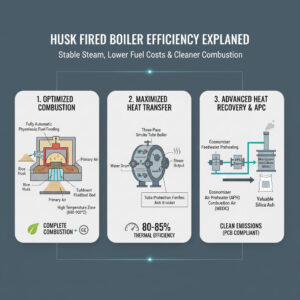 Husk Fired Boiler Efficiency Explained: How to Achieve Stable Steam, Lower Fuel Cost & Cleaner Combustion