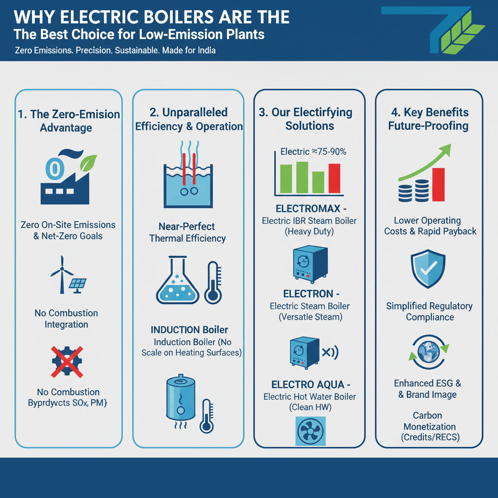 Why Electric Boilers Are the Best Choice for Low-Emission Plants