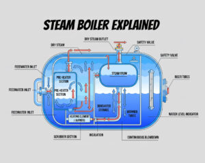 What Is Steam Boiler?- Definition, Working, and Types
