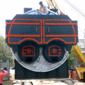 1000 Kg - 1 Ton Horizontal Fire Tube Boiler (Wood Log Fuel)