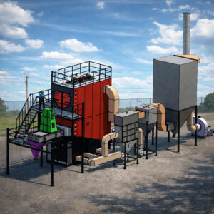 Cotton Stalk Fired Boiler - Solid Fuel Steam Boiler 1-10 TPH