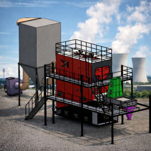 Palm Waste Fiber & Napier Grass Fired Chain Grate Steam Boiler