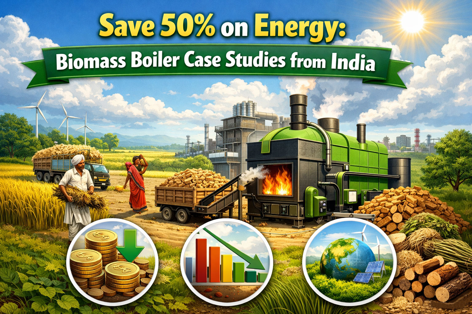 Save 50% on Energy: Biomass Boiler Case Studies from India