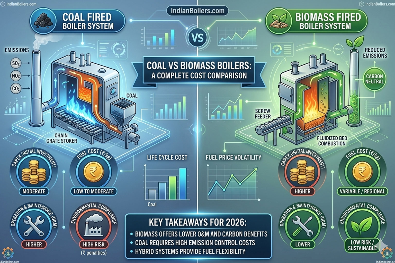 Coal vs Biomass Boilers: A Complete Cost Comparison