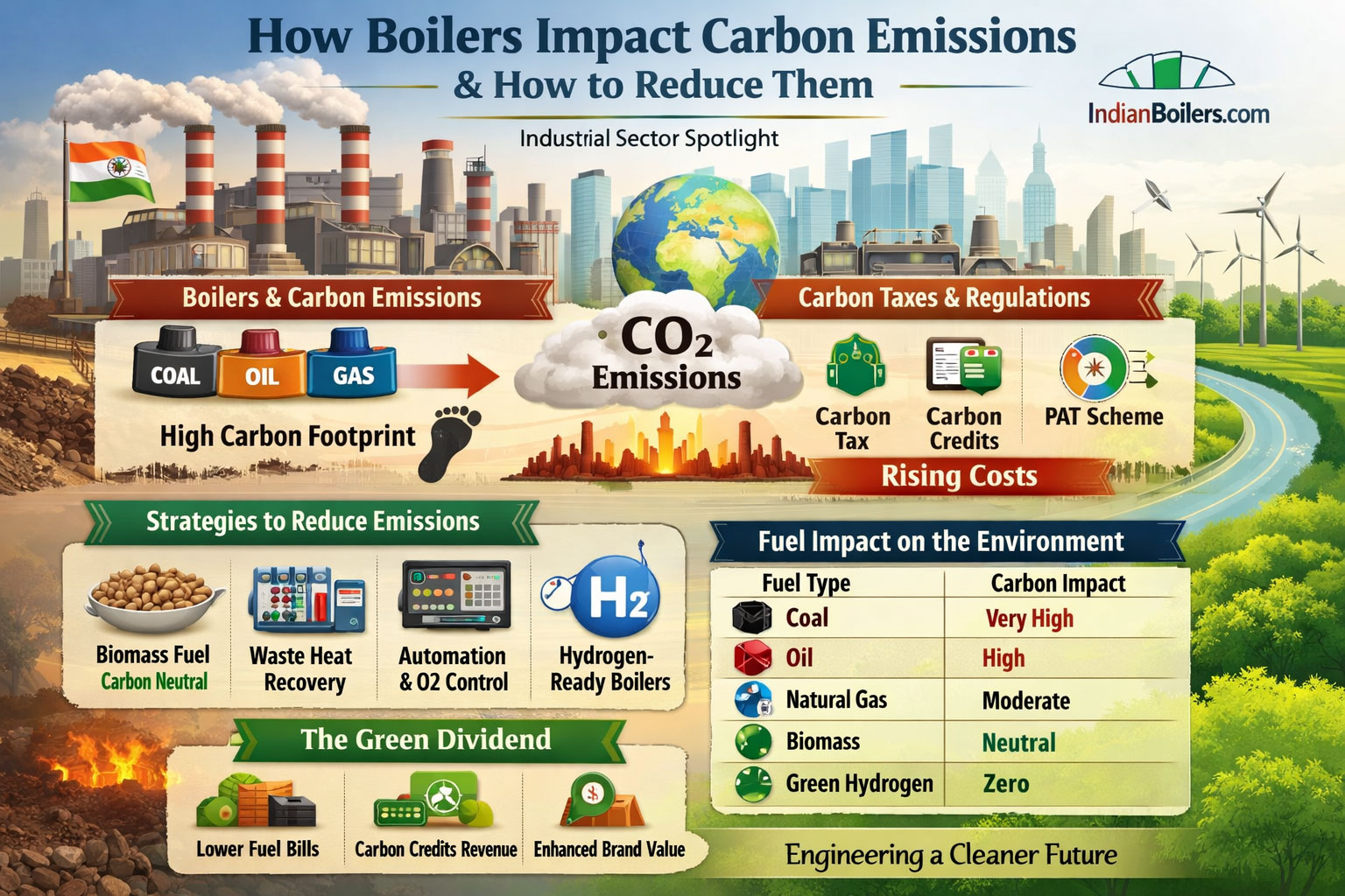 How Boilers Impact Carbon Emissions & How to Reduce Them