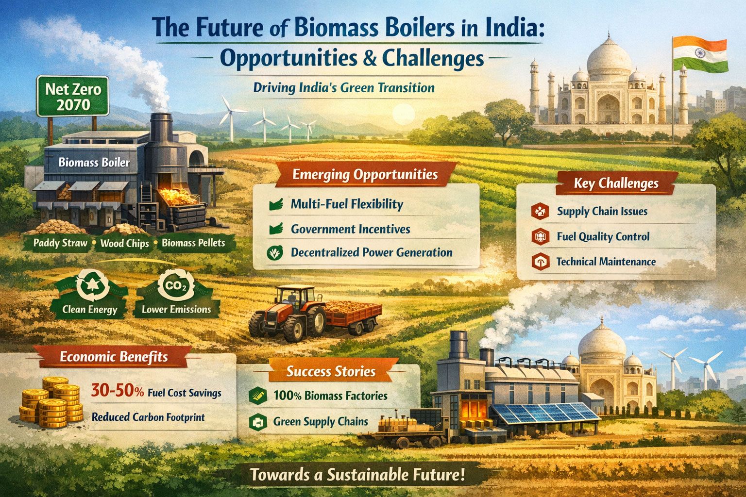 The Future of Biomass Boilers in India: Opportunities & Challenges