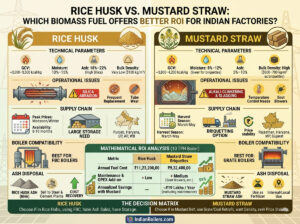 Rice Husk vs. Mustard Straw: Which Biomass Fuel Offers Better ROI for Indian Factories?