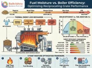 Fuel Moisture vs Boiler Efficiency: Finding the Ideal Range for Reciprocating Grate Boilers