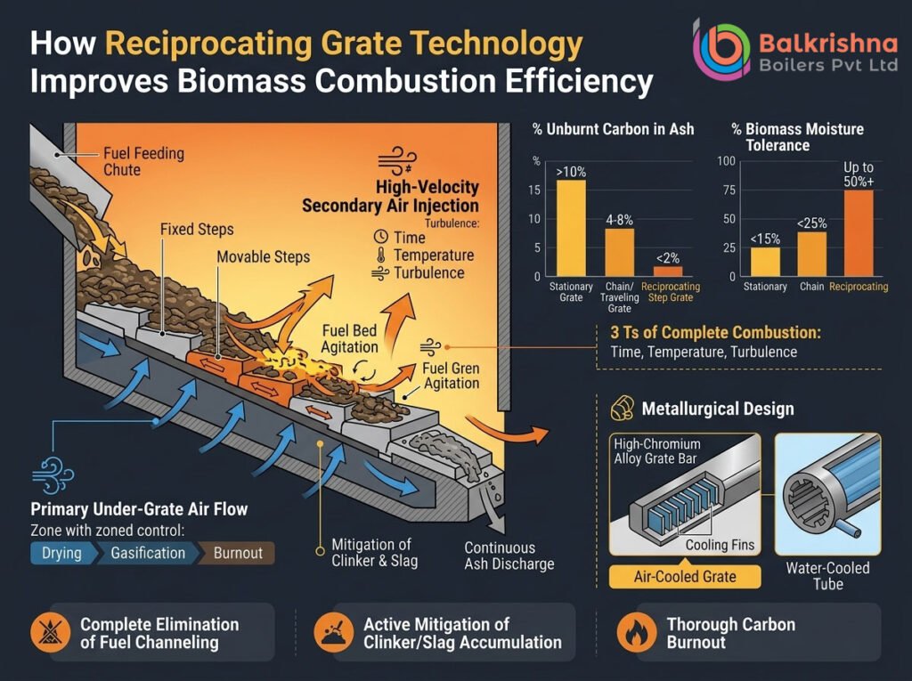 How Reciprocating Grate Technology Improves Biomass Combustion Efficiency