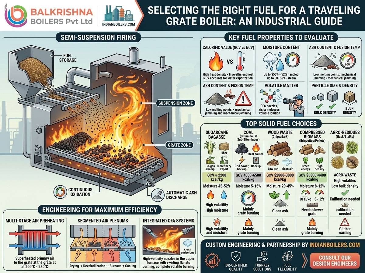How to Select the Right Fuel for a Traveling Grate Boiler