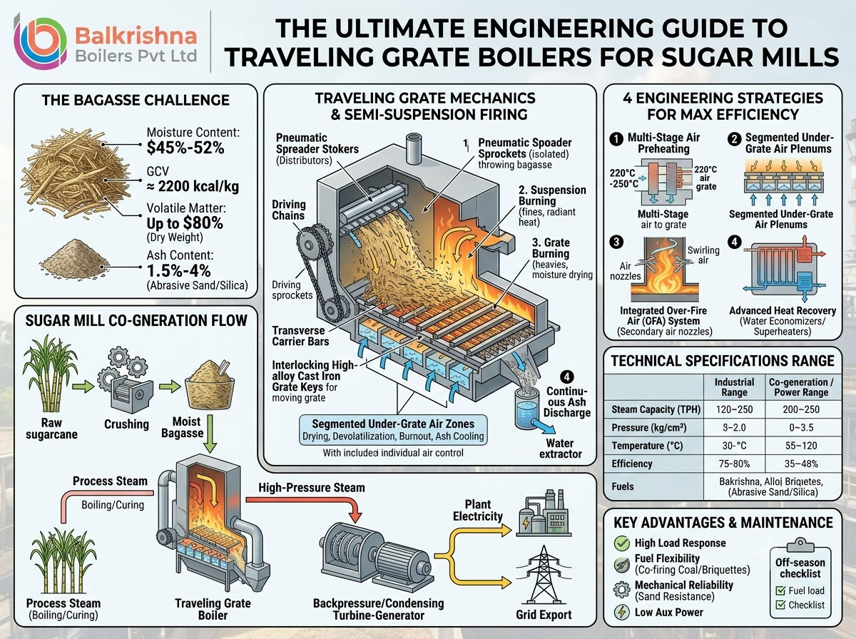 Traveling Grate Boilers for Sugar Mills: The Ultimate Engineering Guide