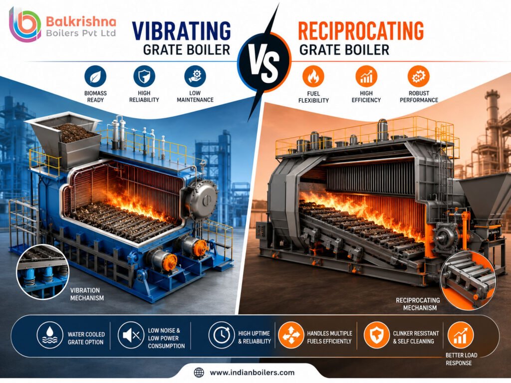 Vibrating Grate Boiler vs Reciprocating Grate Boiler
