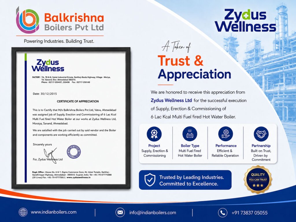 Appreciation Letter – From Zydus Wellness Ltd