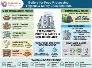 Boilers for Food Processing: Hygiene and Safety Considerations