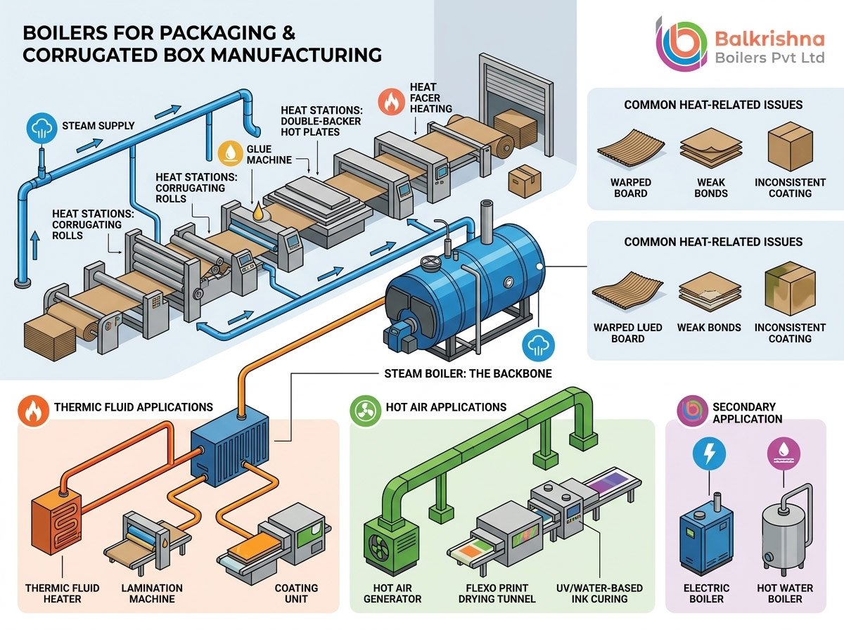 Boilers for Packaging and Corrugated Box Manufacturing