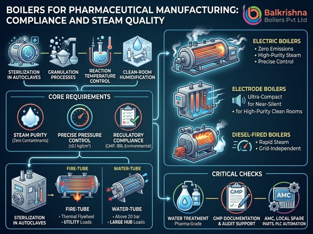 Boilers for Pharmaceutical Manufacturing: Compliance and Steam Quality