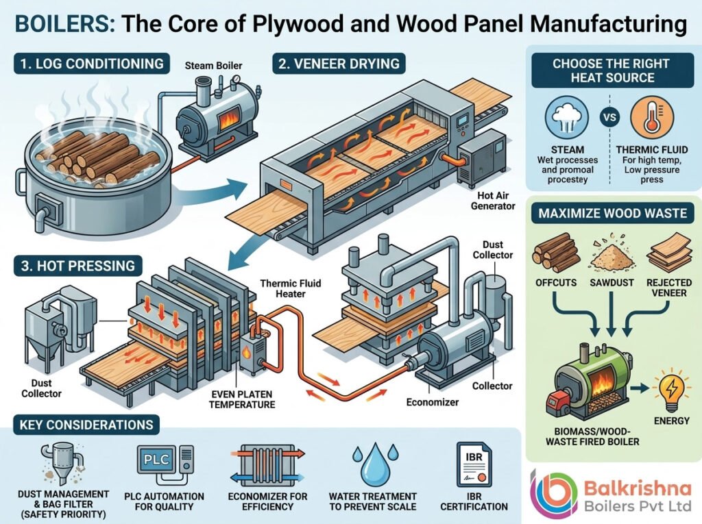 Boilers for Plywood and Wood Processing Industries