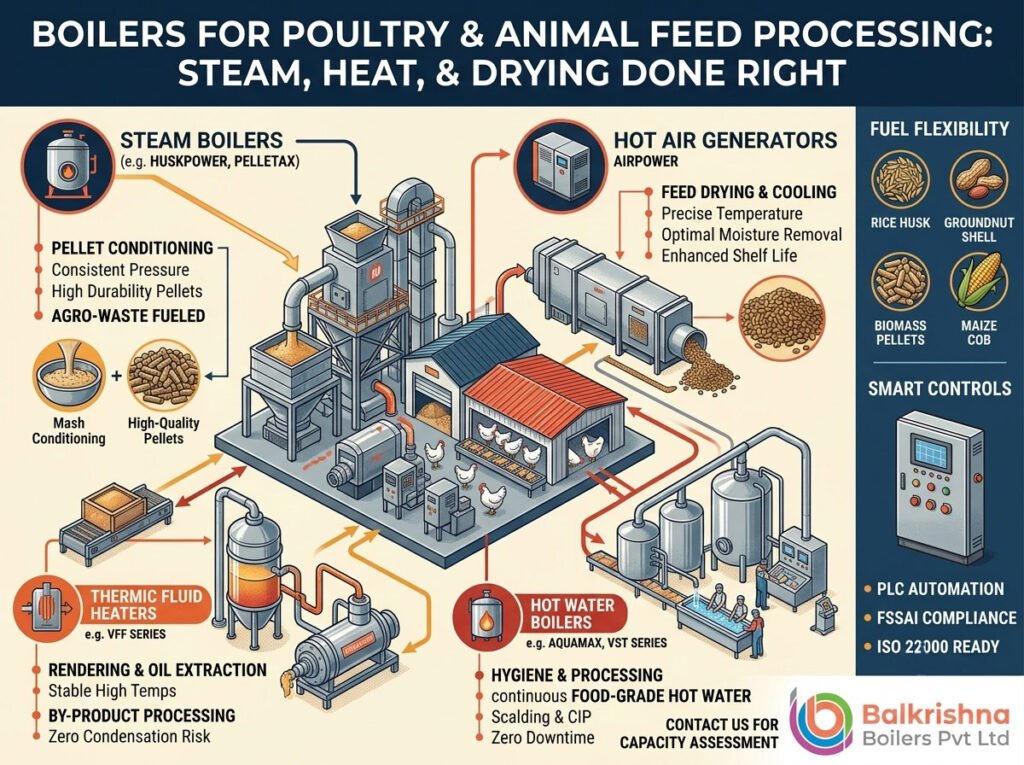 Boilers for Poultry and Animal Feed Processing: Steam, Heat, and Drying Done Right