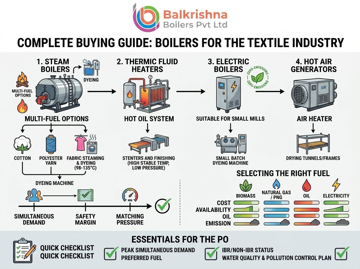 Boilers for the Textile Industry: A Complete Buying Guide