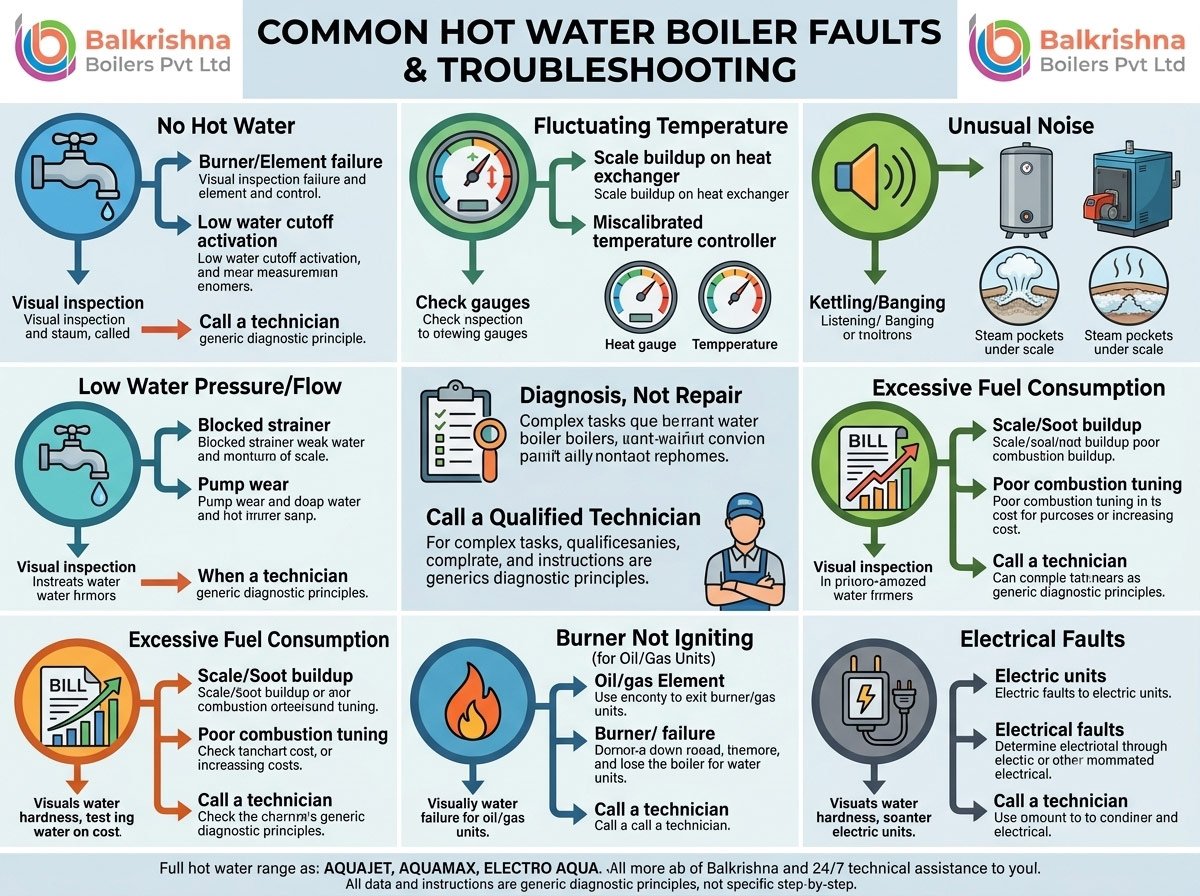 Common Hot Water Boiler Faults and Troubleshooting Tips