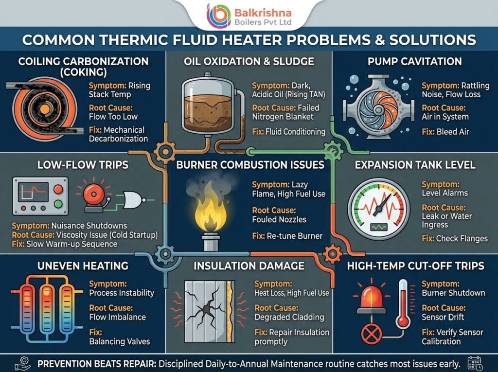 Common Thermic Fluid Heater Problems and Their Solutions