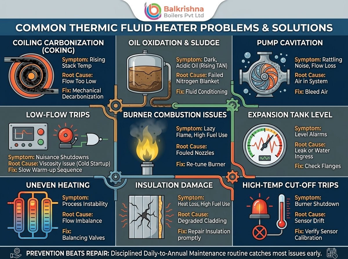Common Thermic Fluid Heater Problems and Their Solutions