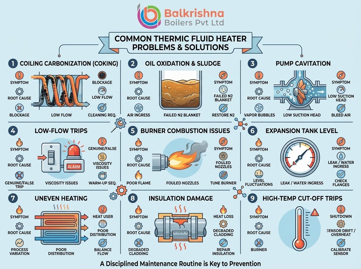 Common Thermic Fluid Heater Problems and Their Solutions