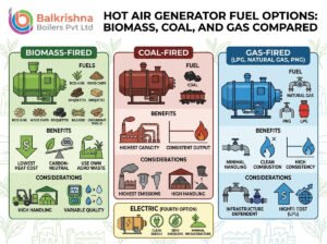 Hot Air Generator Fuel Options: Biomass, Coal, and Gas Compared
