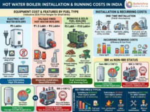 Hot Water Boiler Installation Costs in India