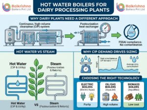 Hot Water Boilers for Dairy Processing Plants