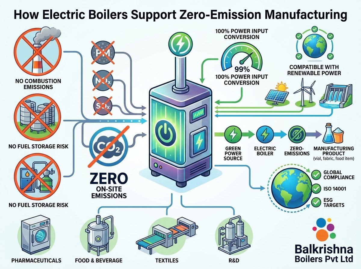 How Electric Boilers Support Zero-Emission Manufacturing