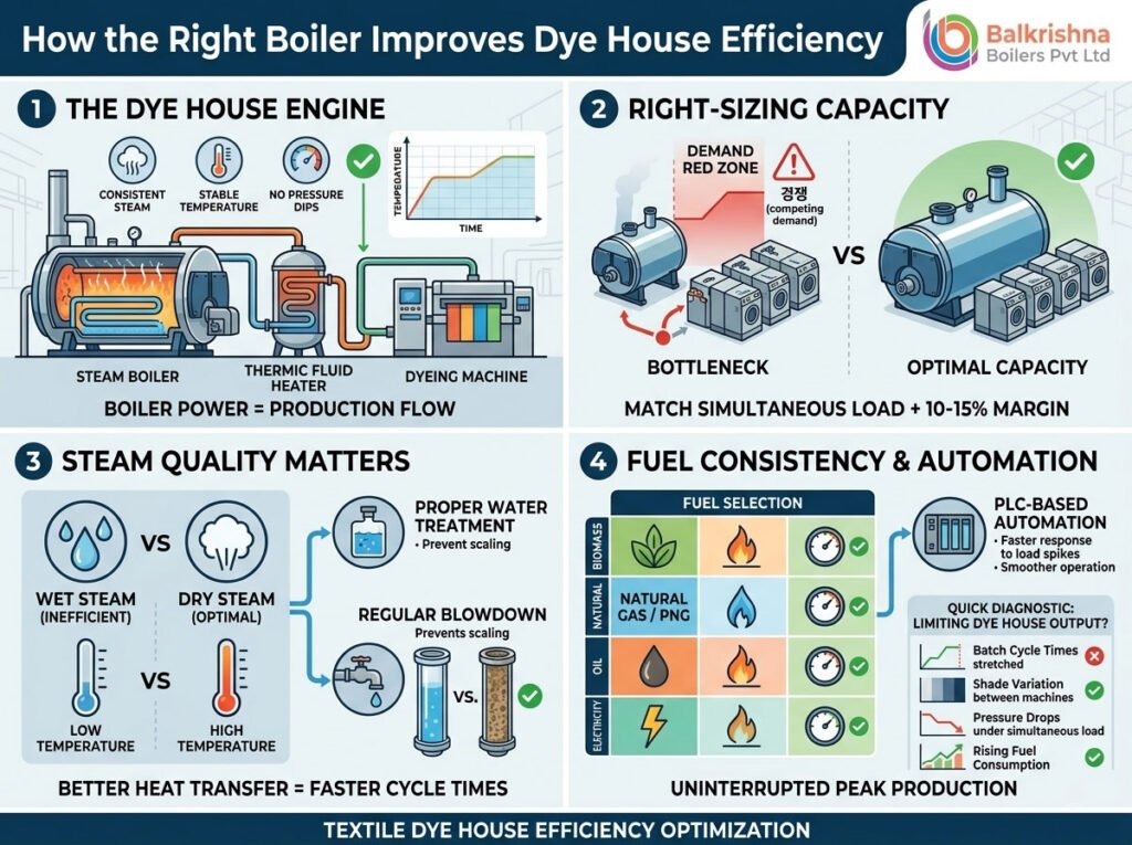 How the Right Boiler Improves Dye House Efficiency