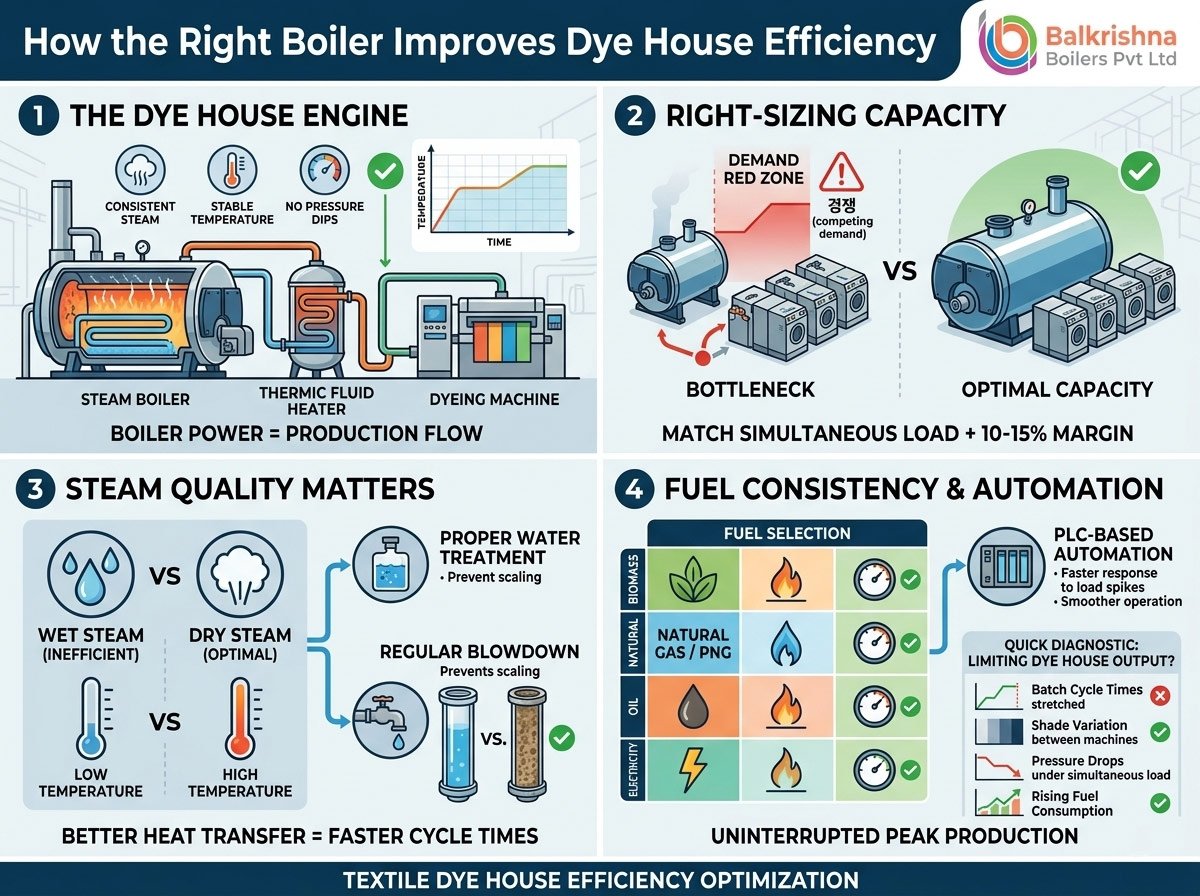 How the Right Boiler Improves Dye House Efficiency