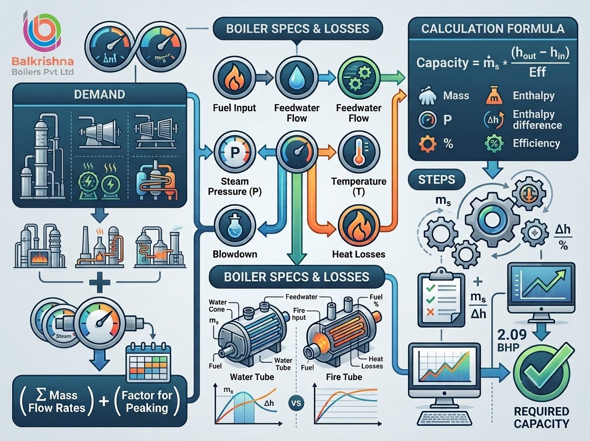 How to Calculate Steam Boiler Capacity for Your Plant