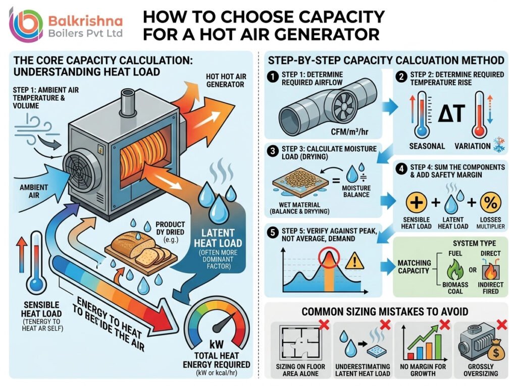 How to Choose Capacity for a Hot Air Generator