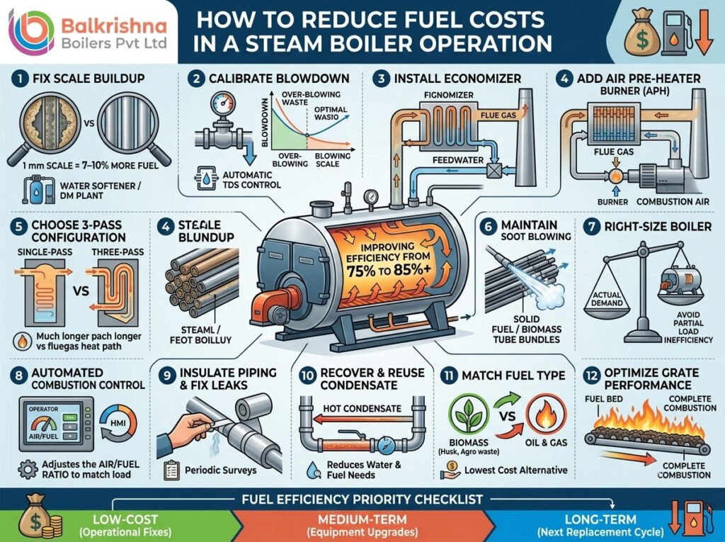How to Reduce Fuel Costs in a Steam Boiler Operation