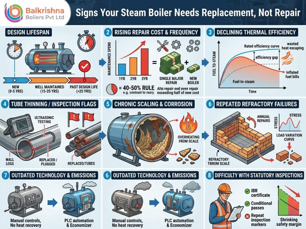 Signs Your Steam Boiler Needs Replacement, Not Repair