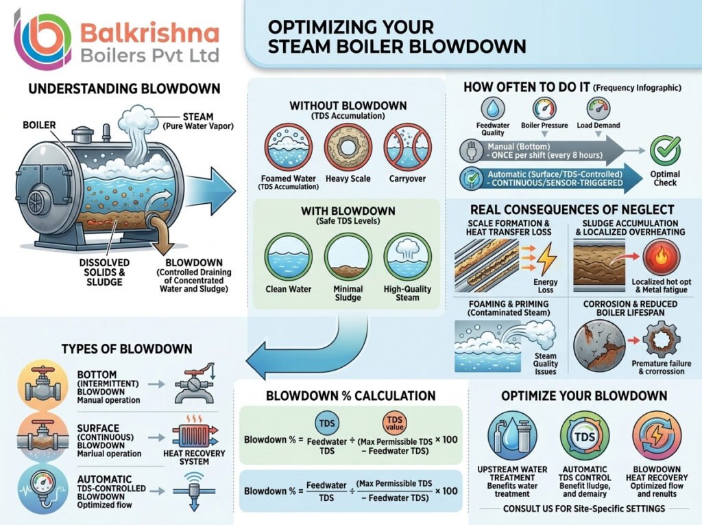Steam Boiler Blowdown: Why It Matters and How Often to Do It