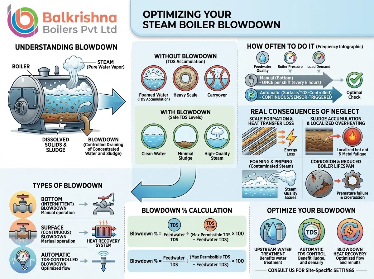 Steam Boiler Blowdown: Why It Matters and How Often to Do It