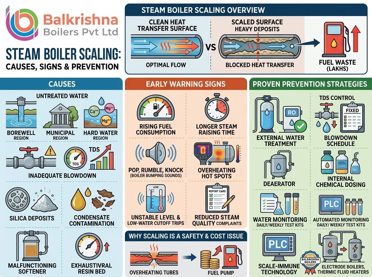 Steam Boiler Scaling: Causes, Signs, and Prevention