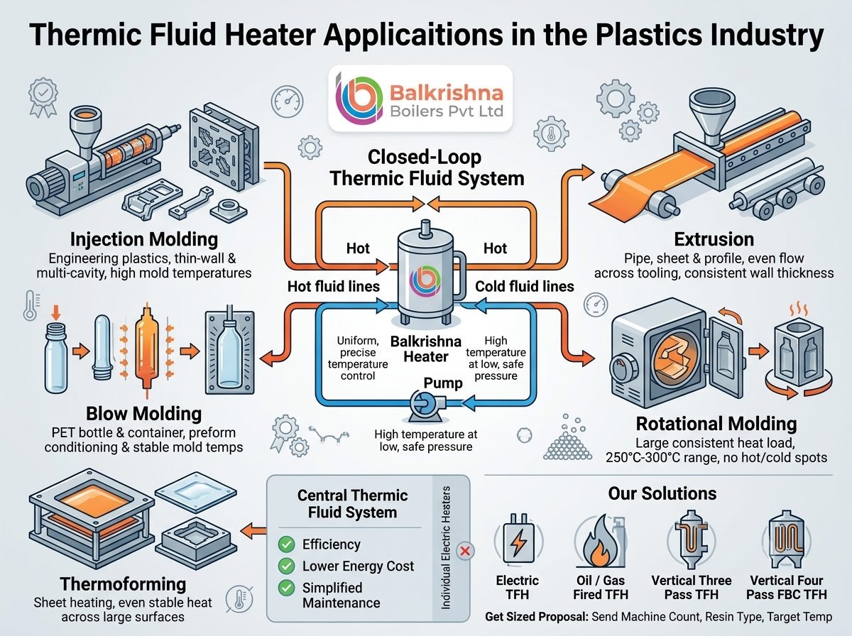 Thermic Fluid Heater Applications in the Plastics Industry