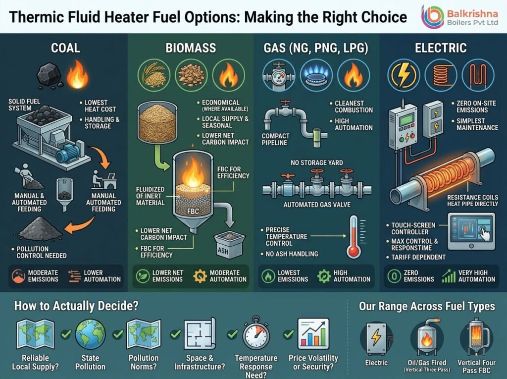 Thermic Fluid Heater Fuel Options: Coal, Biomass, or Gas?