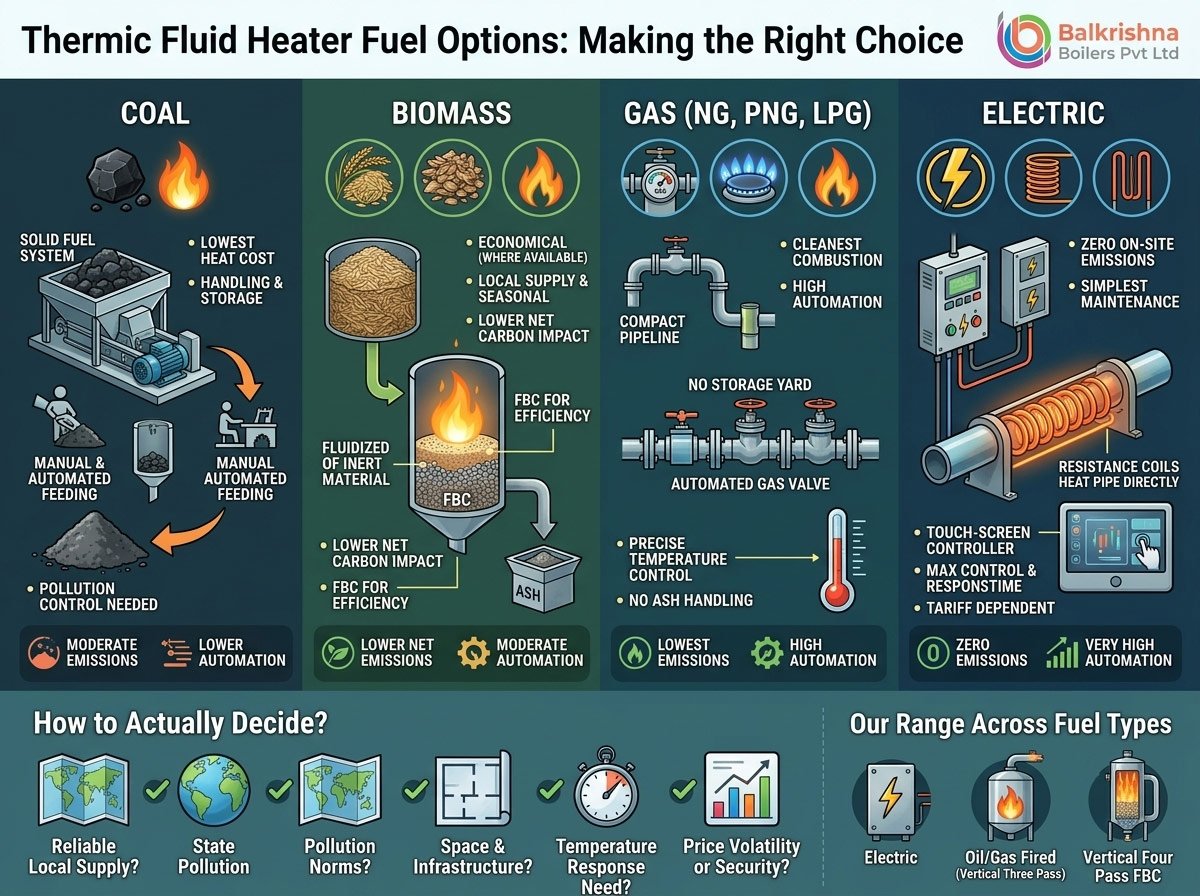 Thermic Fluid Heater Fuel Options: Coal, Biomass, or Gas?