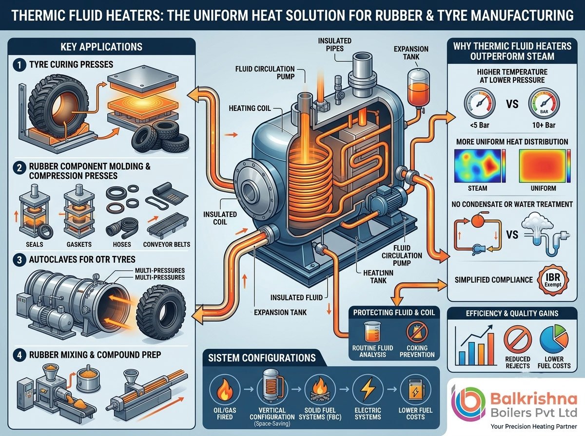 Thermic Fluid Heaters for Rubber and Tyre Manufacturing