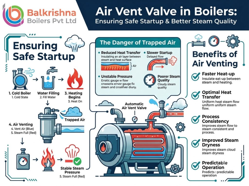 Air Vent Valve in Boilers: Ensuring Safe Startup & Better Steam Quality
