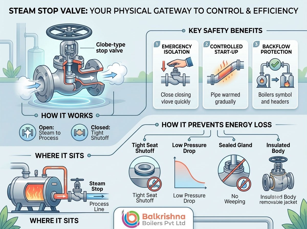 Steam Stop Valve: How It Controls Steam Safely Without Energy Loss