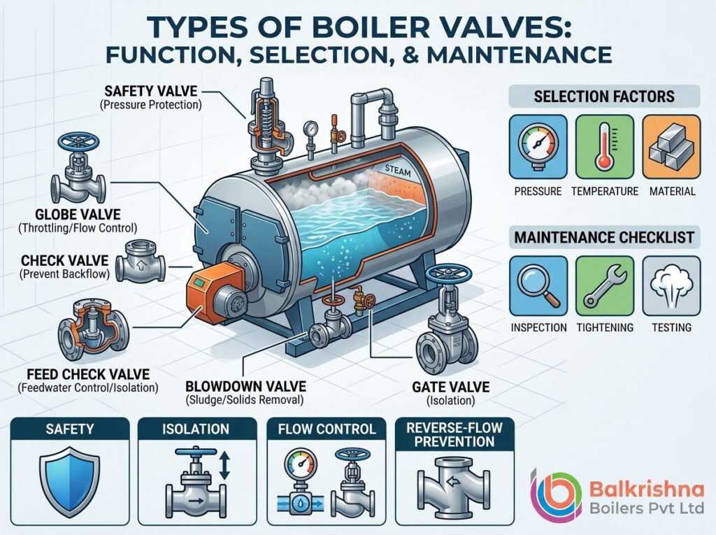 Types of Boiler Valves Explained: Function, Selection & Maintenance